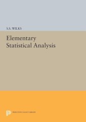 book Elementary Statistical Analysis