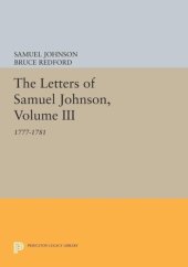 book The Letters of Samuel Johnson, Volume III: 1777-1781