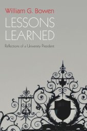 book Lessons Learned: Reflections of a University President