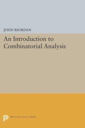 book An Introduction to Combinatorial Analysis