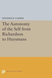 book The Autonomy of the Self from Richardson to Huysmans