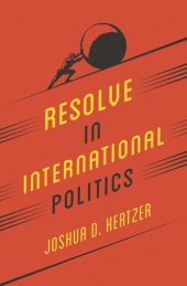 book Resolve in International Politics