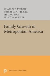 book Family Growth in Metropolitan America