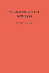 book Transcendental Numbers. (AM-16)