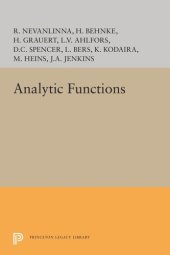 book Analytic Functions