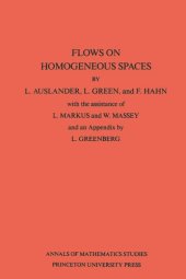 book Flows on Homogeneous Spaces. (AM-53), Volume 53