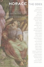 book Horace, The Odes: New Translations by Contemporary Poets