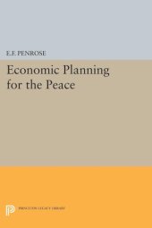 book Economic Planning for the Peace