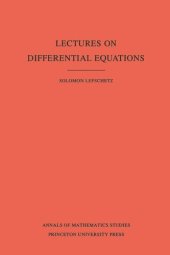 book Lectures on Differential Equations. (AM-14), Volume 14