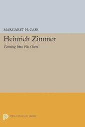 book Heinrich Zimmer: Coming into His Own