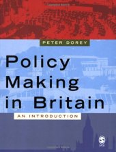 book Policy Making in Britain: An Introduction