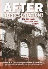 book After Representation?: The Holocaust, Literature, and Culture