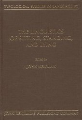 book The Linguistics of Sitting, Standing and Lying