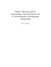 book Szegos Theorem and its Descendants