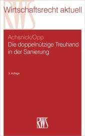 book Die doppelnützige Treuhand in der Sanierung