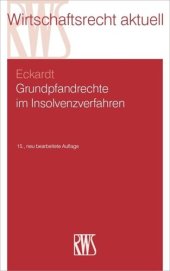 book BAND Grundpfandrechte im Insolvenzverfahren