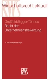 book Recht der Unternehmensbewertung