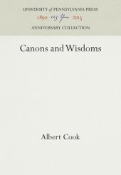 book Canons and Wisdoms