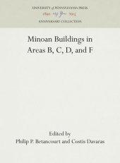 book Minoan Buildings in Areas B, C, D, and F