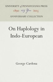 book On Haplology in Indo-European