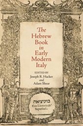 book The Hebrew Book in Early Modern Italy