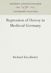 book Repression of Heresy in Medieval Germany