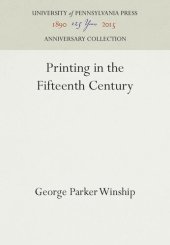 book Printing in the Fifteenth Century