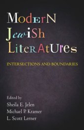 book Modern Jewish Literatures: Intersections and Boundaries