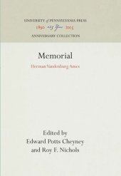 book Memorial: Herman Vandenburg Ames