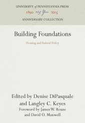 book Building Foundations: Housing and Federal Policy