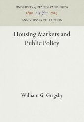 book Housing Markets and Public Policy