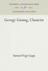 book George Gissing, Classicist