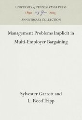 book Management Problems Implicit in Multi-Employer Bargaining