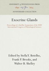 book Exocrine Glands: Proceedings of a Satellite Symposium of the XXIV International Congress of Physiological Sciences