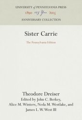 book Sister Carrie: The Pennsylvania Edition