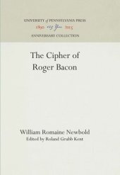 book The Cipher of Roger Bacon