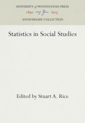 book Statistics in Social Studies