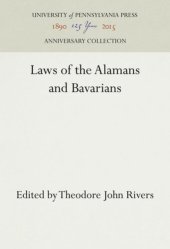 book Laws of the Alamans and Bavarians