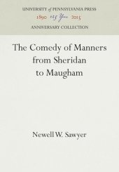 book The Comedy of Manners from Sheridan to Maugham