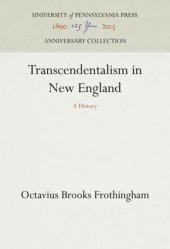 book Transcendentalism in New England: A History