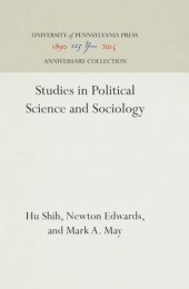 book Studies in Political Science and Sociology