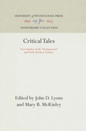 book Critical Tales: New Studies of the "Heptameron" and Early Modern Culture