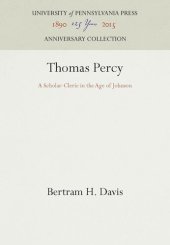 book Thomas Percy: A Scholar-Cleric in the Age of Johnson