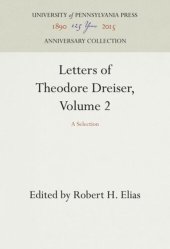 book Letters of Theodore Dreiser, Volume 2: A Selection