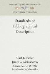 book Standards of Bibliographical Description