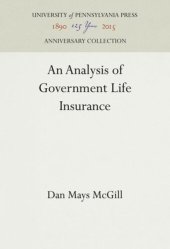 book An Analysis of Government Life Insurance