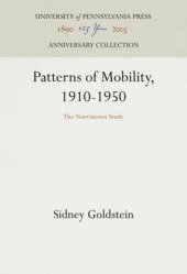 book Patterns of Mobility, 1910-1950: The Norristown Study