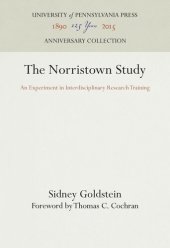 book The Norristown Study: An Experiment in Interdisciplinary Research Training