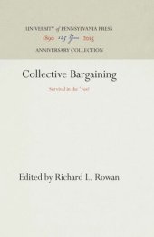 book Collective Bargaining: Survival in the '7s?