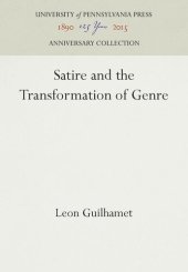 book Satire and the Transformation of Genre